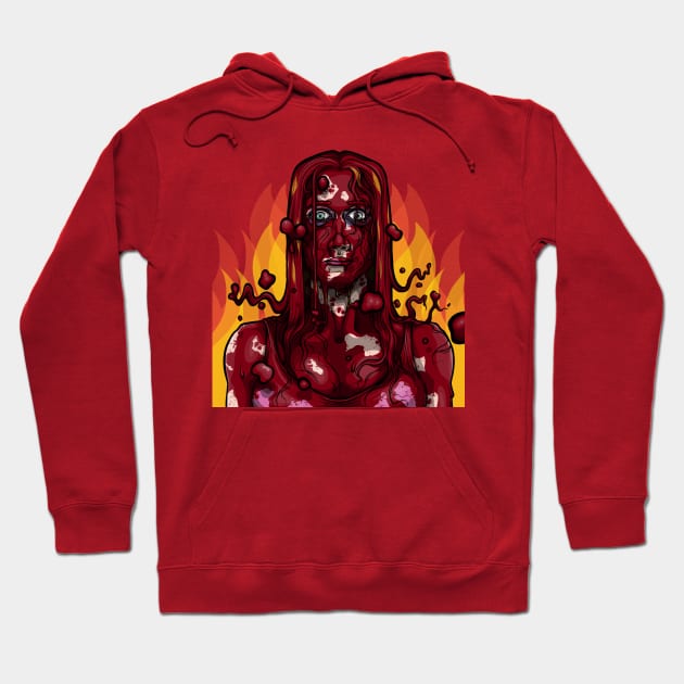 Carrie White Hoodie by forcefedartanddesign